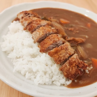 ボリューム満点★薄切りロースカツカレー